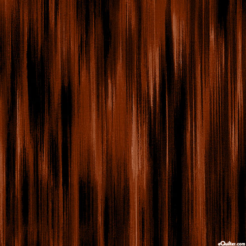 Fleurish - Faux Ikat Stripes - Coffee Brown