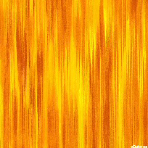 Fleurish - Faux Ikat Stripes - Tangerine
