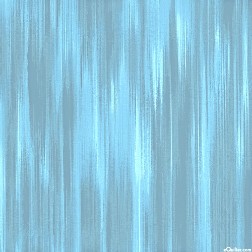 Fleurish - Faux Ikat Stripes - Delft Blue