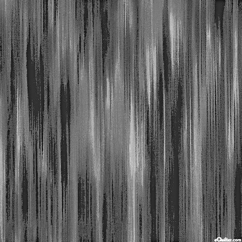 Fleurish - Faux Ikat Stripes - Charcoal Gray