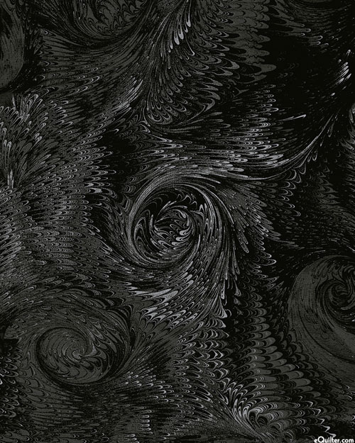 Poured Color 2 - Whirlwind - Black