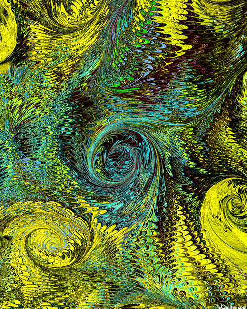 Poured Color 2 - Whirlwind - Limeade Green