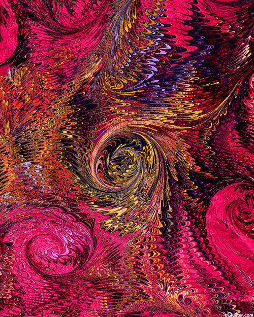 Poured Color 2 - Whirlwind - Magenta Pink