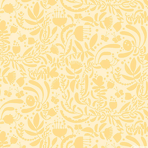 Elephant Joy - Joyful Garden - Pastel Yellow