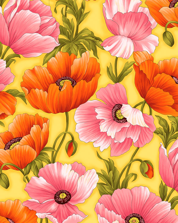 Flower Show III - Opulent Poppies - Sunflower