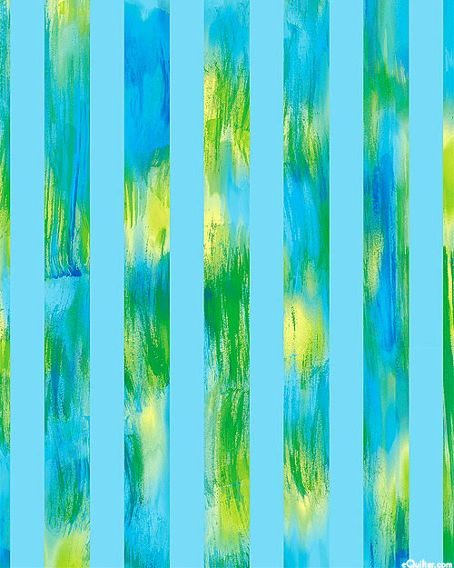 Sun Burst - Abstract Artist Stripes - Lt Blue