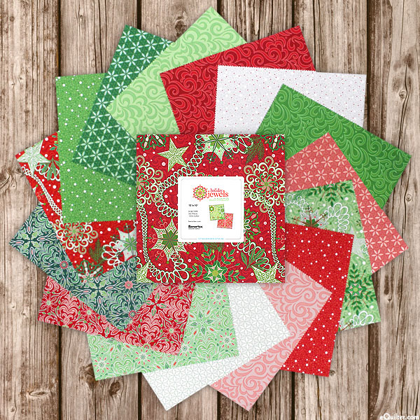 Holiday Jewels - Forty-Two 10" x 10" squares