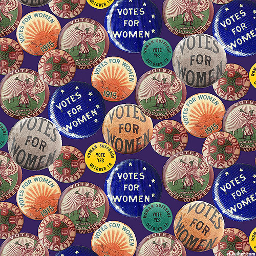 Votes for Women - Suffragette Buttons - Purple - DIGITAL PRINT
