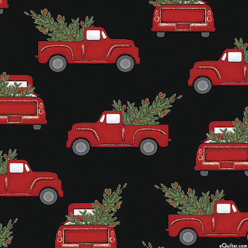 Holiday At Home - Truck With Tree - Black