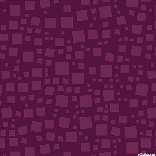 Xanadu - Tonal Squares - Aubergine Purple