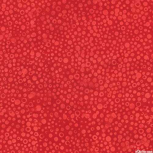 Tea Berry - Bubble Batik - Garnet Red