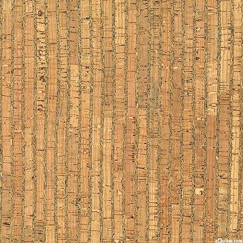 Cork Fabric - Natural Stripe - 18" x 15" Roll