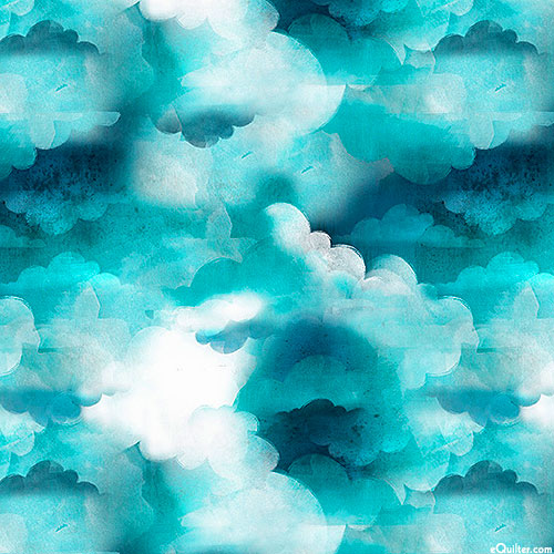Blast Off! - Cloudy Skies - Turquoise