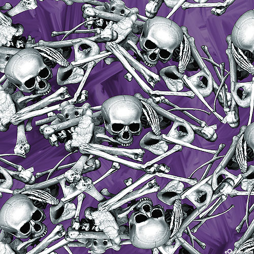 Halloween Countdown - Bone Jumble - Violet/Glow-In-The-Dark