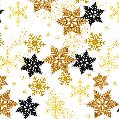 Jingle & Mingle - Snowy Starlight - White/Gold