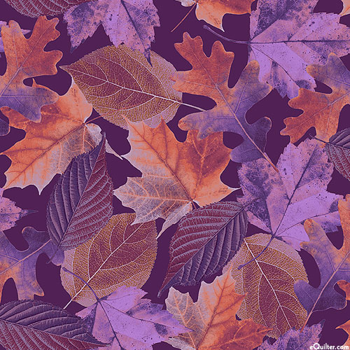 Natural Beauties - Forest Floor - Eggplant Purple - DIGITAL