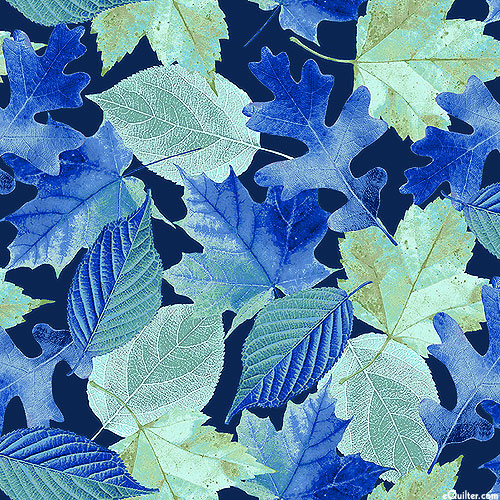 Natural Beauties - Forest Floor - Midnight Blue - DIGITAL PRINT