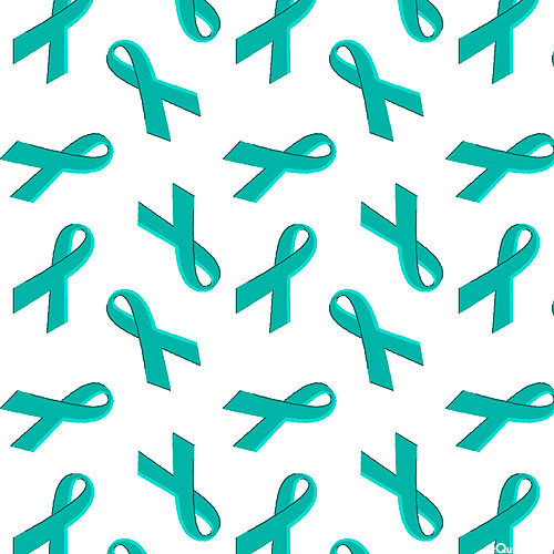 Ovarian Cancer Inspiration - Ribbons of Hope - White