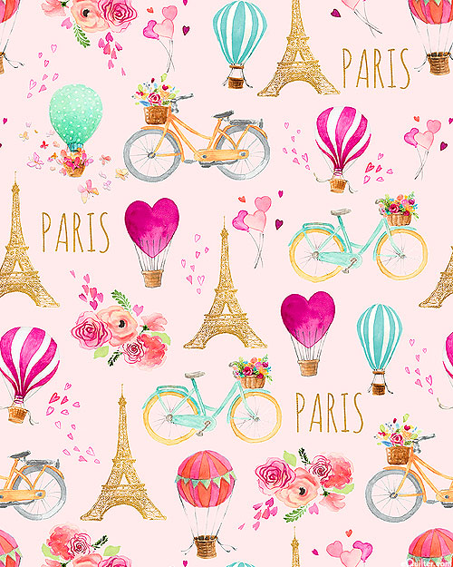 Love Is In The Air - The City of Love - Pastel Pink