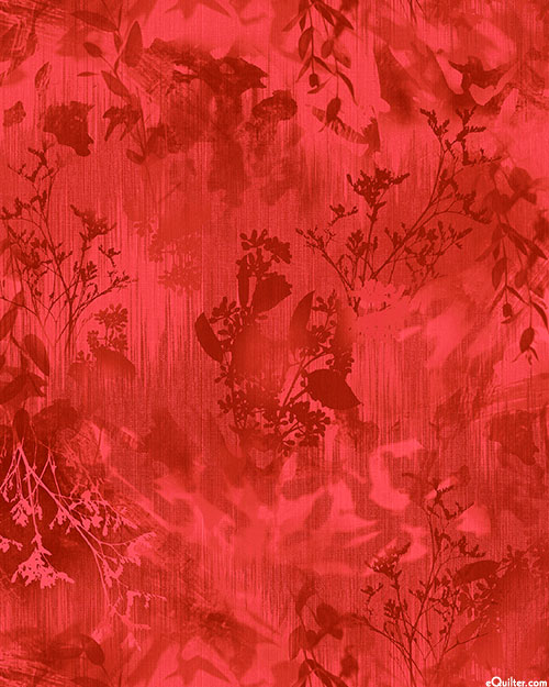 Lumina 108" - Foggy Forest - Watermelon Red - 108" QUILT BACKING