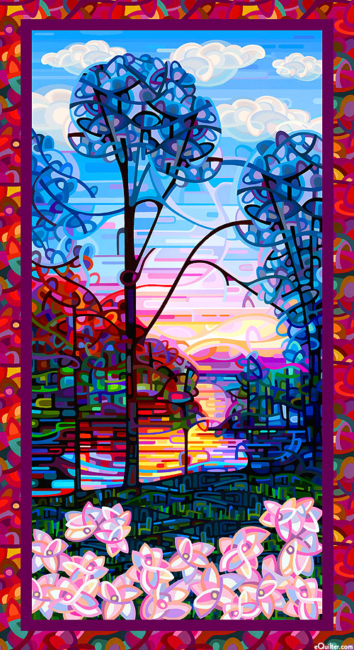 Reflections - Lake Sunset - 24" x 44" DIGITAL PANEL