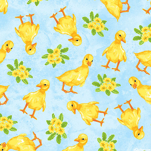 Spring Is Hare - Dashing Ducklings - Cloud Blue