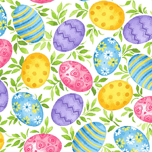 Spring Is Hare - Easter Eggs - White
