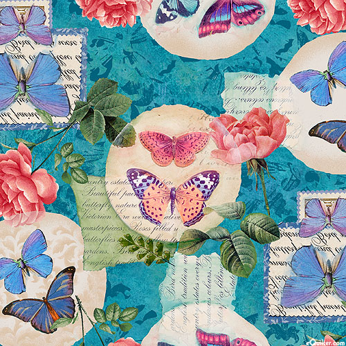 Victoria - Butterfly Scrapbook - Peacock Blue