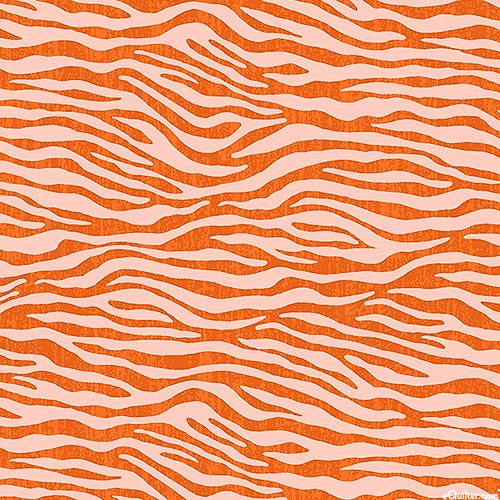 A Is For Animal - Animal Print Stripe - Coral