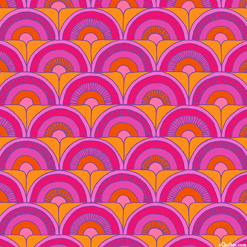 Summer Lovin' - Tile Arches - Raspberry Pink