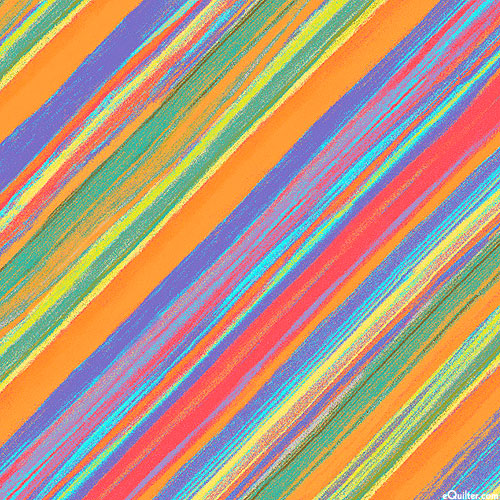 Vista - Soft Diagonal Stripes - Multi - DIGITAL PRINT