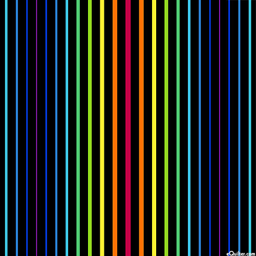 Summer Friday - Striped Prism - Black