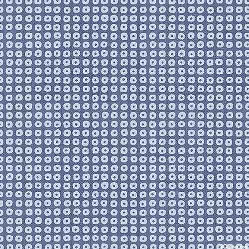 Lofi - Mod Shibori Dots - Washed Indigo Blue