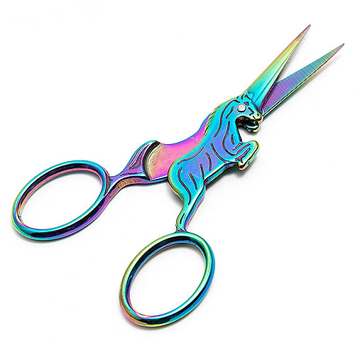Unicorn Embroidery Scissors - Rainbow