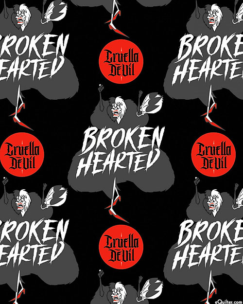 Disney Cruella - Broken Hearted - Black