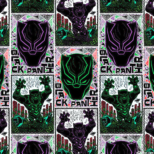 Black Panther - Linocut Poster - Emerald