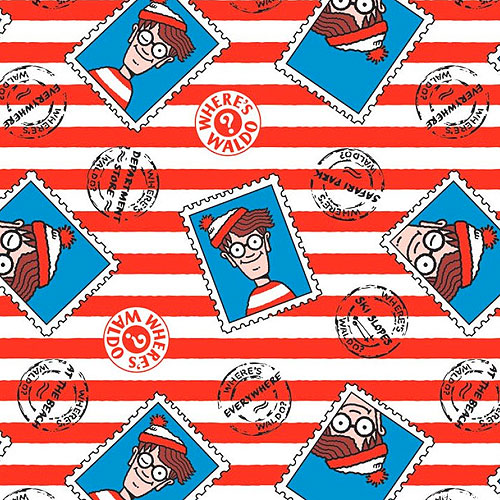 Where Is Waldo - Stamps - White