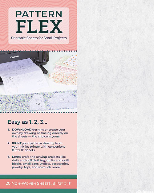 Pattern Flex - 20 Non-Woven Printable Sheets