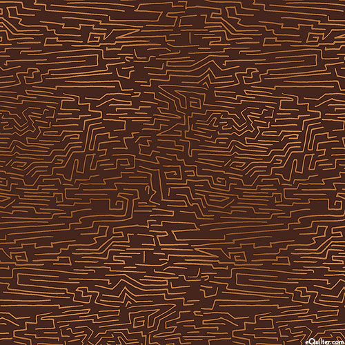 Fiesta Horses - Mazed Lines - Chocolate Brown