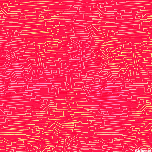 Fiesta Horses - Mazed Lines - Very Red