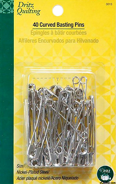 Curved Basting Pins - Size 3 - 40 Count