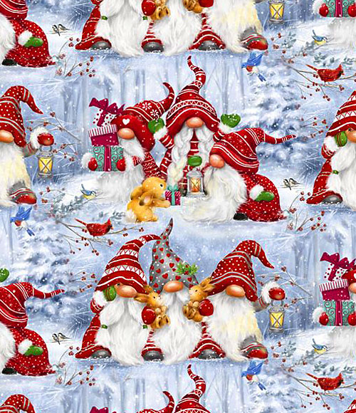 Christmas 2024 - Festive Gnomes - Powder Blue - DIGITAL