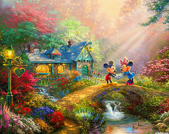 Disney Dreams - Sweetheart Bridge - 36" x 44" PANEL - DIGITAL