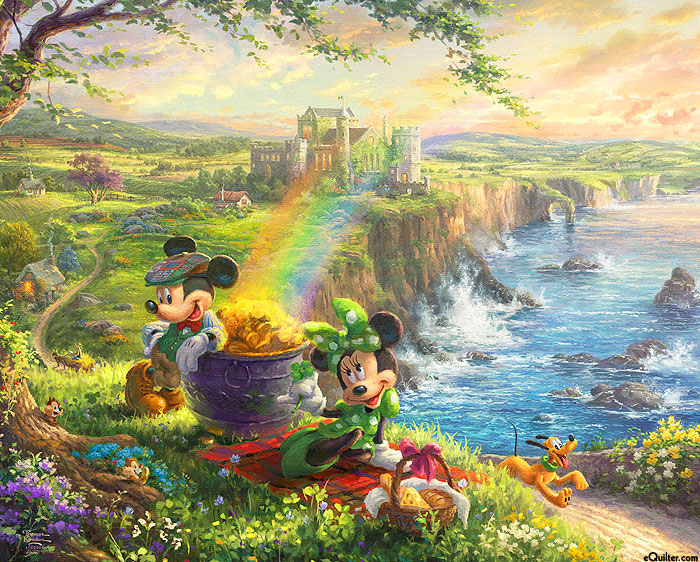 Disney Dreams - In Ireland - Sprout Green - 36" x 44" PANEL