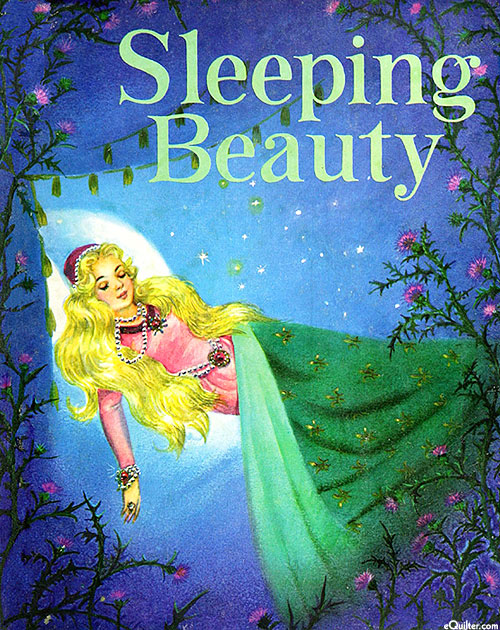 Vintage Storybooks - Sleeping Beauty - 36" x 44" PANEL - DIGITAL