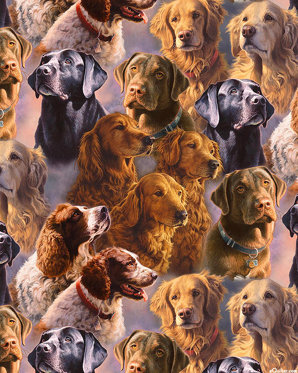 Dog Portraits - Stormy Mauve - DIGITAL
