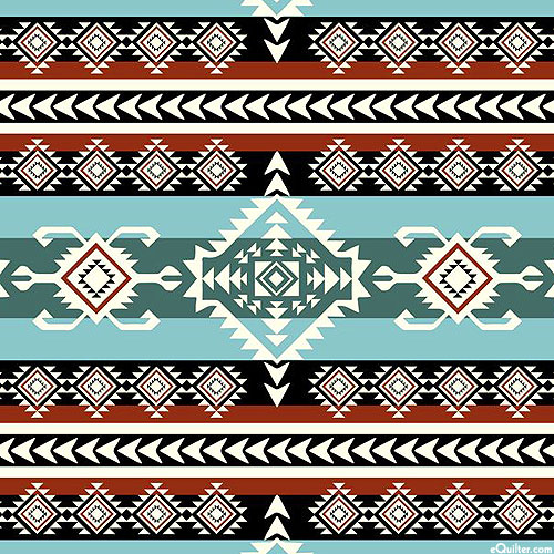 Native Trails - Yukon Print - Aqua - DIGITAL