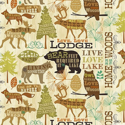 Live Lodge Love - Cabin Signs - Natural