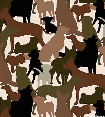 Dog Breeds - Canine Silhouettes - Natural