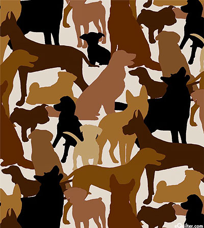 Dog Breeds - Canine Silhouettes - Latte Tan